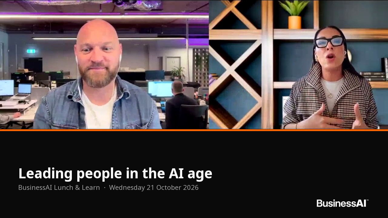 Leading people in the AI age: Brandon Burns and Charlotte Hall in conversation